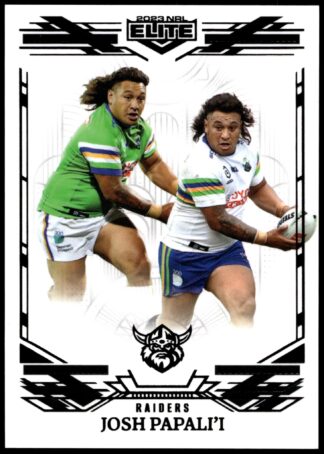 2023 NRL Elite Black Diamond Mojo - MB013 Josh Papali'i Canberra Raiders