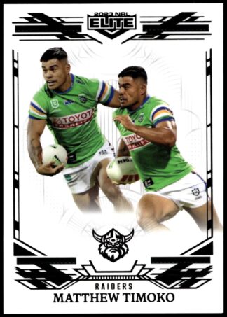 2023 NRL Elite Black Diamond Mojo - MB015 Matthew Timoko Canberra Raiders