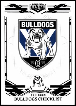 2023 NRL Elite Black Diamond Mojo - MB019 Canterbury Bulldogs Checklist