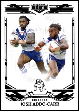 2023 NRL Elite Black Diamond Mojo - MB020 Josh Addo-Carr Canterbury Bulldogs