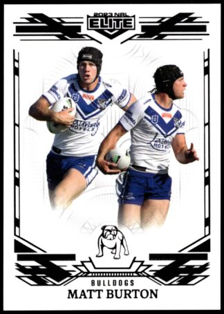 2023 NRL Elite Black Diamond Mojo - MB022 Matt Burton Canterbury Bulldogs