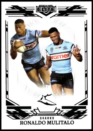 2023 NRL Elite Black Diamond Mojo - MB033 Ronaldo Mulitalo Cronulla Sharks