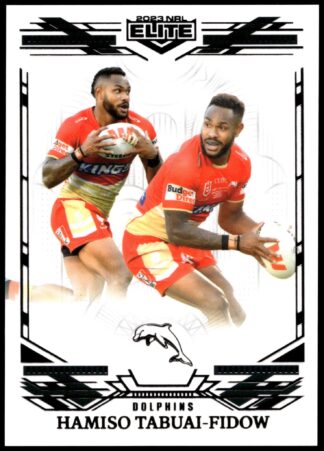 2023 NRL Elite Black Diamond Mojo - MB045 Hamiso Tabuai-Fidow Dolphins