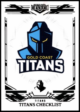2023 NRL Elite Black Diamond Mojo - MB046 Gold Coast Titans Checklist
