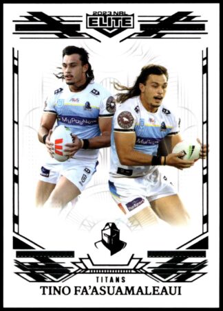 2023 NRL Elite Black Diamond Mojo - MB049 Tino Fa'asuamaleaui Gold Coast Titans