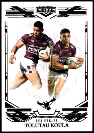 2023 NRL Elite Black Diamond Mojo - MB059 Tolutau Koula Manly Sea Eagles