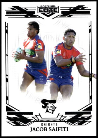 2023 NRL Elite Black Diamond Mojo - MB080 Jacob Saifiti Newcastle Knights