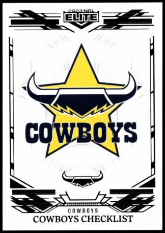2023 NRL Elite Black Diamond Mojo - MB082 North Queensland Cowboys Checklist