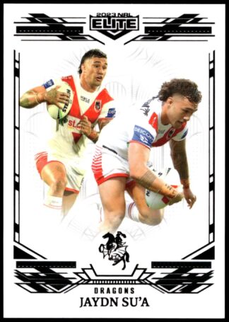 2023 NRL Elite Black Diamond Mojo - MB125 Jaydn Su'a St George Illawarra Dragons