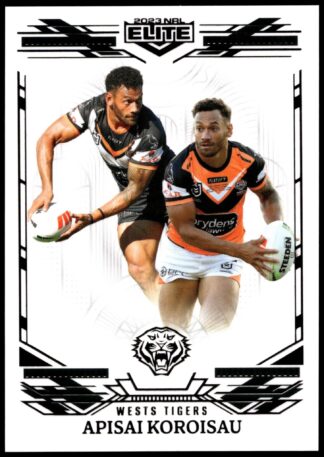 2023 NRL Elite Black Diamond Mojo - MB149 Apisai Koroisau Wests Tigers