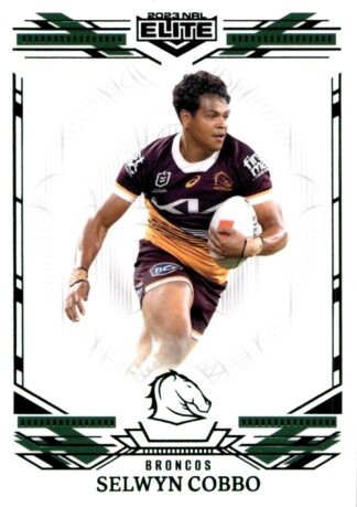2023 NRL Elite Emerald Mojo - ME004 Selwyn Cobbo Brisbane Broncos