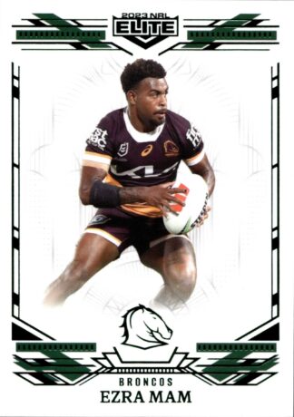 2023 NRL Elite Emerald Mojo - ME006 Ezra Mam Brisbane Broncos
