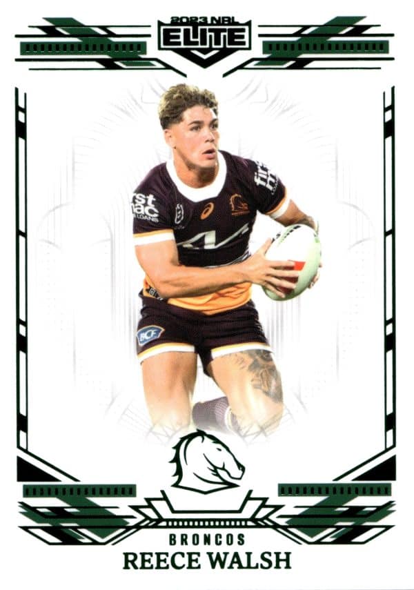 2023 NRL Elite Emerald Mojo - ME009 Reece Walsh Brisbane Broncos