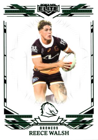2023 NRL Elite Emerald Mojo - ME009 Reece Walsh Brisbane Broncos