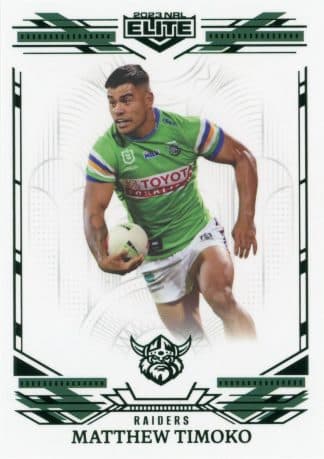 2023 NRL Elite Emerald Mojo - ME015 Matthew Timoko Canberra Raiders