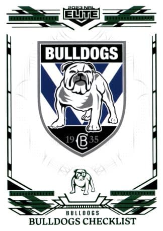 2023 NRL Elite Emerald Mojo - ME019 Canterbury Bulldogs Checklist