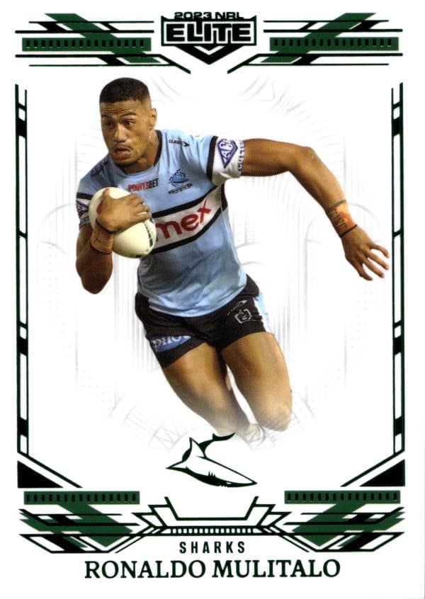2023 NRL Elite Emerald Mojo - ME033 Ronaldo Mulitalo Cronulla Sharks