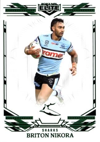 2023 NRL Elite Emerald Mojo - ME034 Briton Nikora Cronulla Sharks