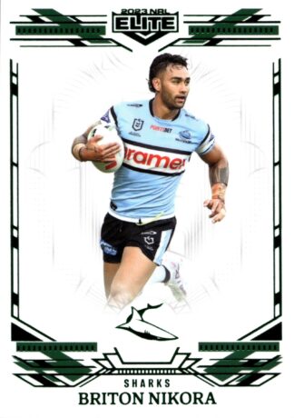 2023 NRL Elite Emerald Mojo - ME034 Briton Nikora Cronulla Sharks