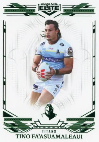 2023 NRL Elite Emerald Mojo - ME049 Tino Fa'asuamaleaui Gold Coast Titans