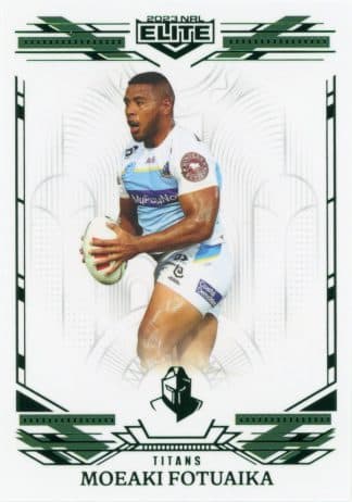 2023 NRL Elite Emerald Mojo - ME052 Moeaki Fotuaika Gold Coast Titans