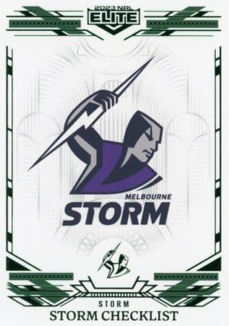 2023 NRL Elite Emerald Mojo - ME064 Melbourne Storm Checklist