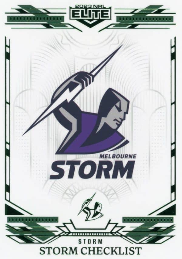 2023 NRL Elite Emerald Mojo - ME064 Melbourne Storm Checklist