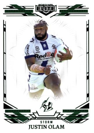 2023 NRL Elite Emerald Mojo - ME071 Justin Olam Melbourne Storm
