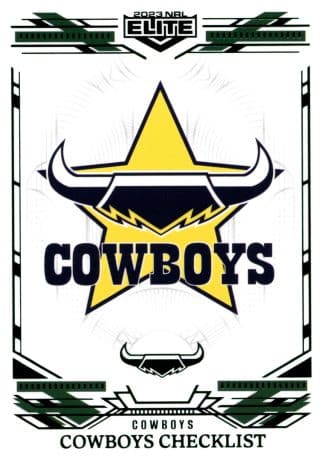 2023 NRL Elite Emerald Mojo - ME082 North Queensland Cowboys Checklist