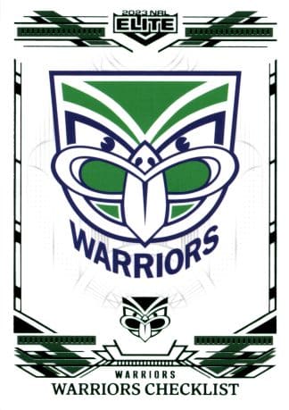 2023 NRL Elite Emerald Mojo - ME136 Warriors Checklist