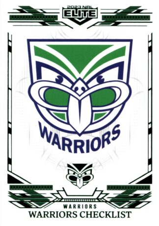 2023 NRL Elite Emerald Mojo - ME136 Warriors Checklist
