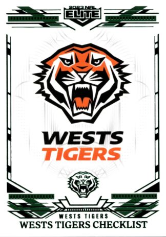 2023 NRL Elite Emerald Mojo - ME145 Wests Tigers Checklist