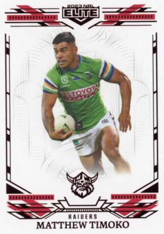 2023 NRL Elite Ruby Mojo - MR015 Matthew Timoko Canberra Raiders