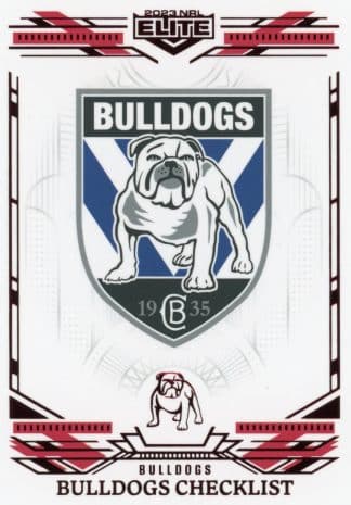 2023 NRL Elite Ruby Mojo - MR019 Canterbury Bulldogs Checklist