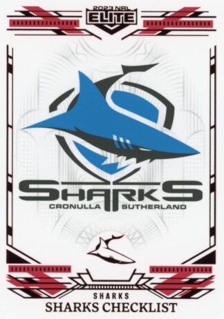 2023 NRL Elite Ruby Mojo - MR028 Cronulla Sharks Checklist