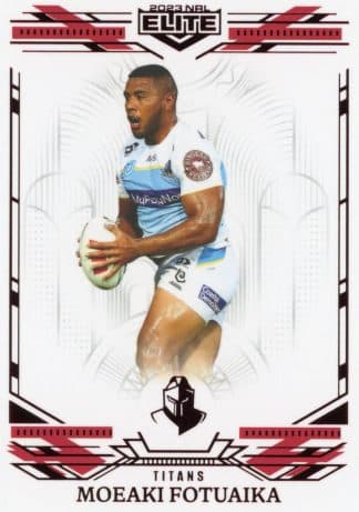 2023 NRL Elite Ruby Mojo - MR052 Moeaki Fotuaika Gold Coast Titans