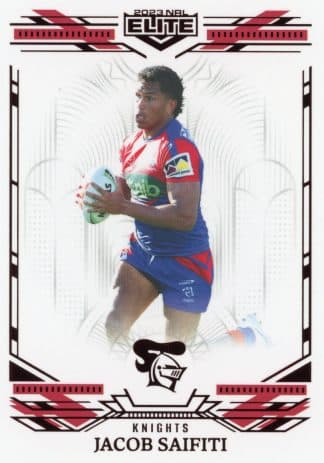 2023 NRL Elite Ruby Mojo - MR080 Jacob Saifiti Newcastle Knights