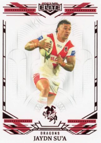 2023 NRL Elite Ruby Mojo - MR125 Jaydn Su'a St George Illawarra Dragons
