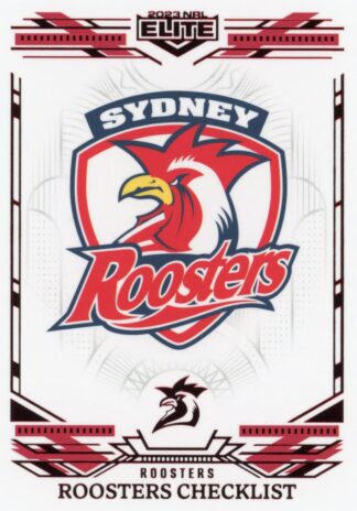 2023 NRL Elite Ruby Mojo - MR127 Sydney Roosters Checklist