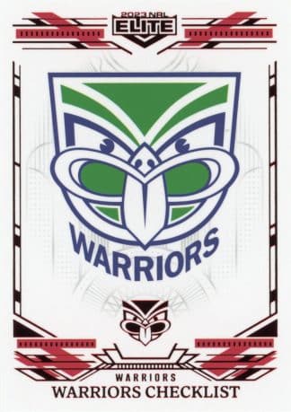 2023 NRL Elite Ruby Mojo - MR136 Warriors Checklist
