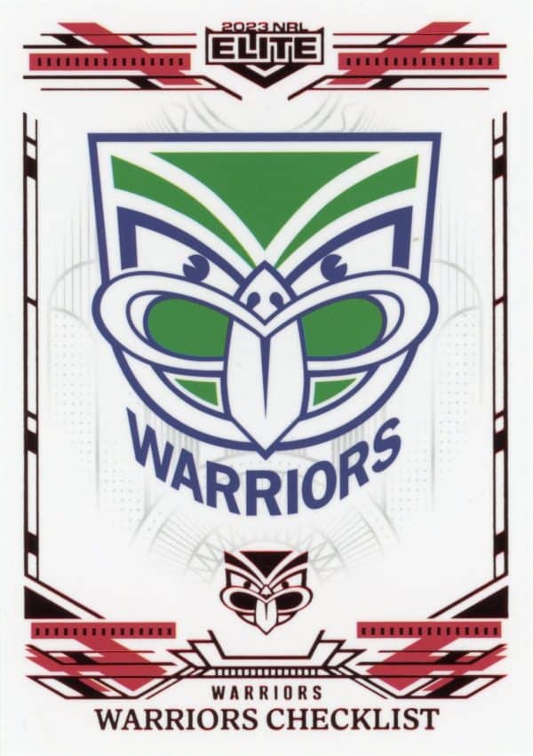 2023 NRL Elite Ruby Mojo - MR136 Warriors Checklist