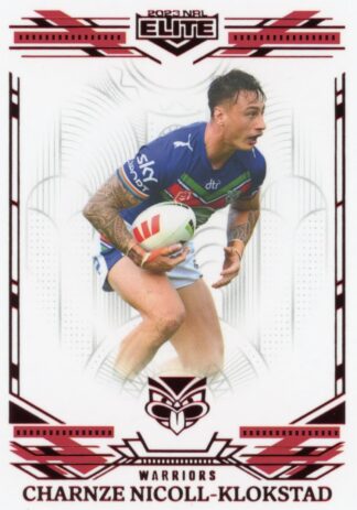 2023 NRL Elite Ruby Mojo - MR142 Charnze Nicoll-Klokstad Warriors