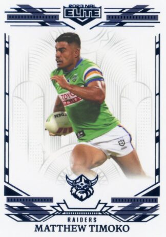 2023 NRL Elite Sapphire Mojo - MS015 Matthew Timoko Canberra Raiders