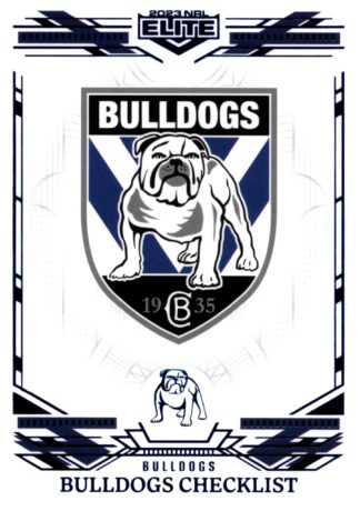 2023 NRL Elite Sapphire Mojo - MS019 Canterbury Bulldogs Checklist