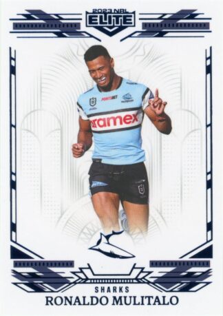2023 NRL Elite Sapphire Mojo - MS033 Ronaldo Mulitalo Cronulla Sharks