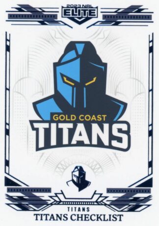 2023 NRL Elite Sapphire Mojo - MS046 Gold Coast Titans Checklist
