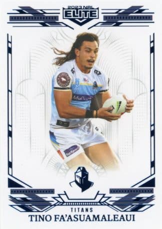 2023 NRL Elite Sapphire Mojo - MS049 Tino Fa'asuamaleaui Gold Coast Titans
