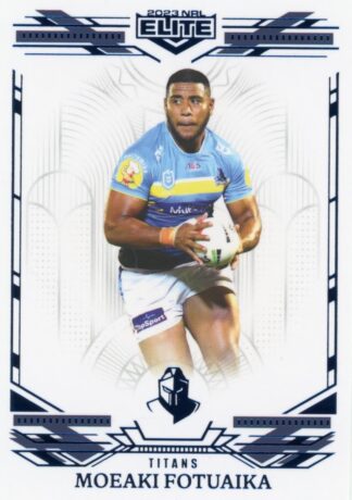 2023 NRL Elite Sapphire Mojo - MS052 Moeaki Fotuaika Gold Coast Titans