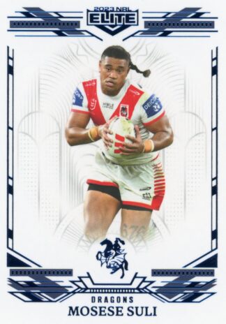 2023 NRL Elite Sapphire Mojo - MS126 Mosese Suli St George Illawarra Dragons