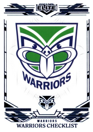2023 NRL Elite Sapphire Mojo - MS136 Warriors Checklist